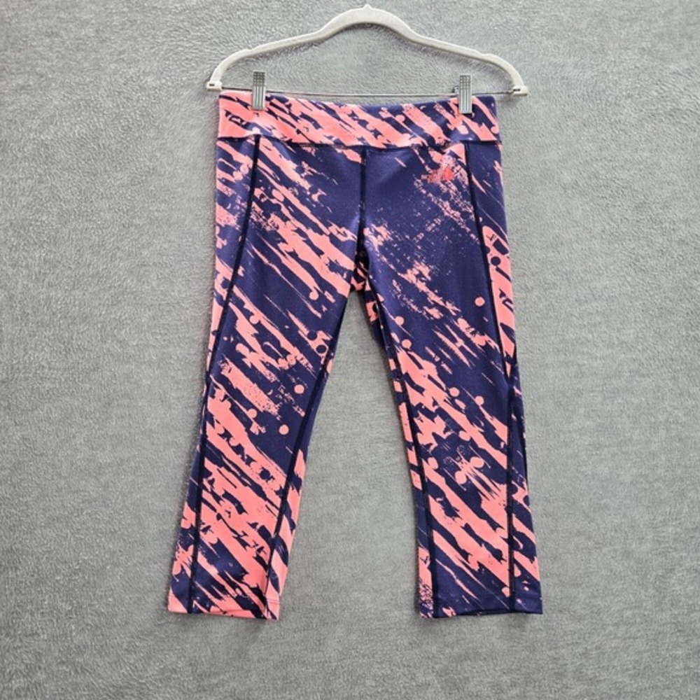 The North Face Women Activewear Pants Medium Pink Tie Dye‎ Leggings Capri